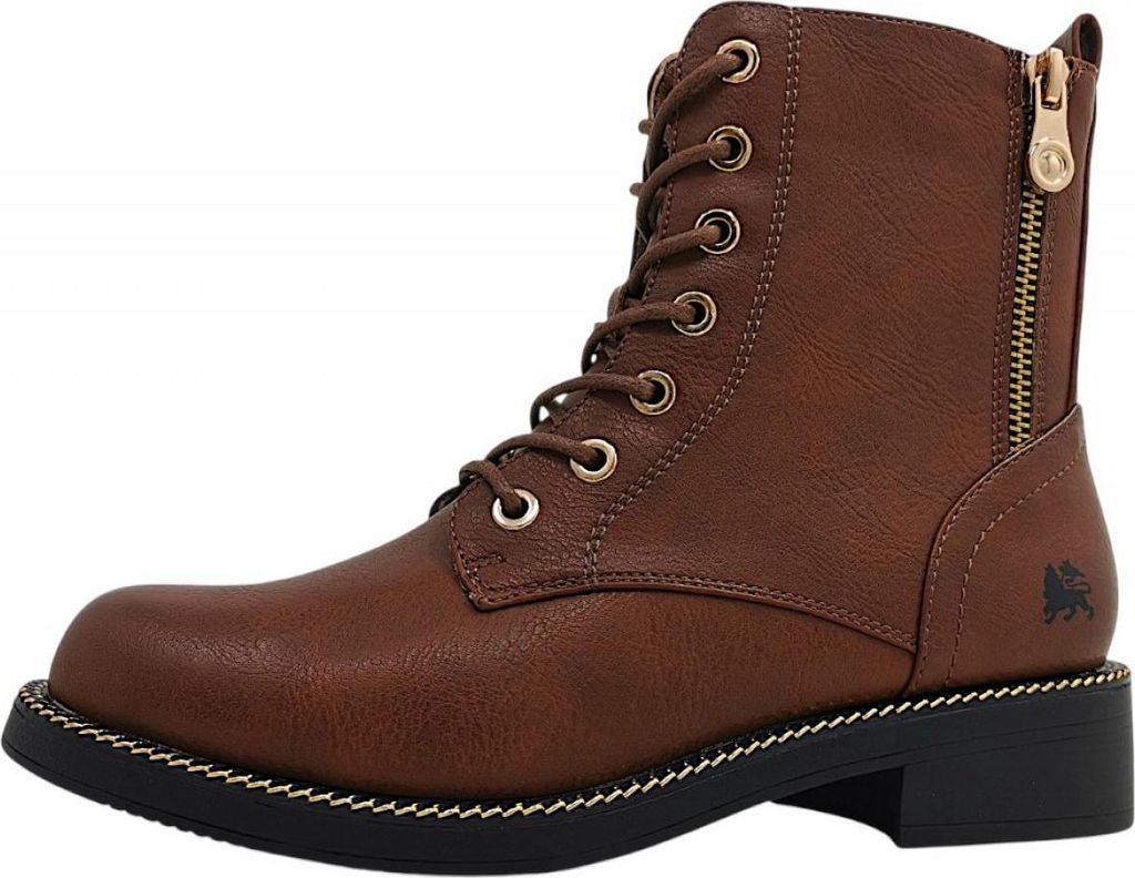 Lerros Damen Schnürstiefel in Braun, Größe 38