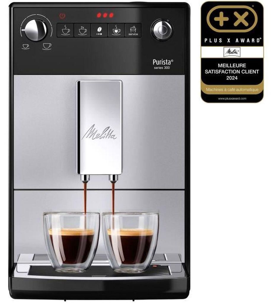 Machine à café MELITTA Purista à grains - Argent Image du produit 