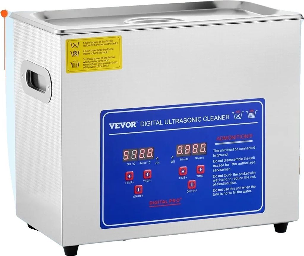 VEVOR Ultraschallreiniger, hohe Ultraschallleistung, große Kapazitätsoptionen, 6L