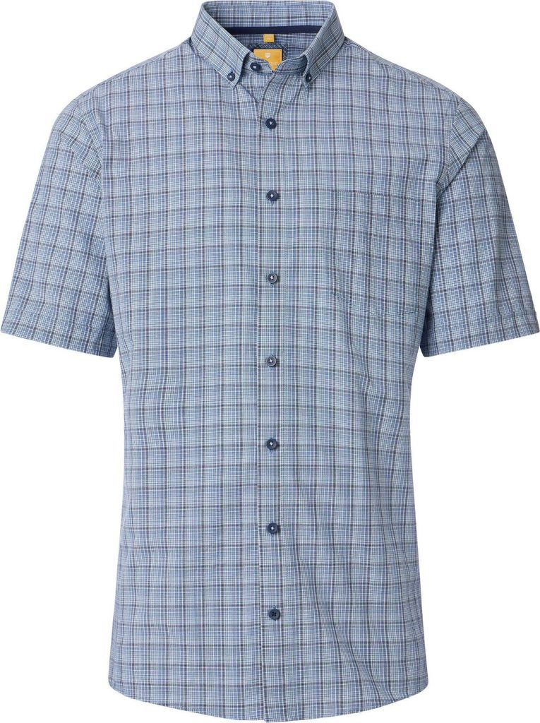 Redmond Herren Freizeithemd Kurzarm (251460990), Größe:XXL, Farbe:Blau(10)