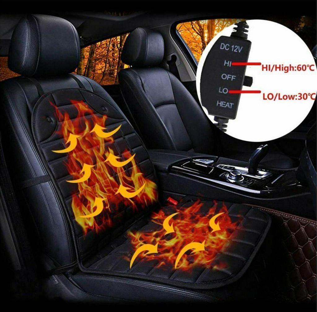 Shop Generic 12V Sitzheizung Sitzauflage Auto Heizkissen Heizmatten USB  Heated Seat Cushion Brown Online