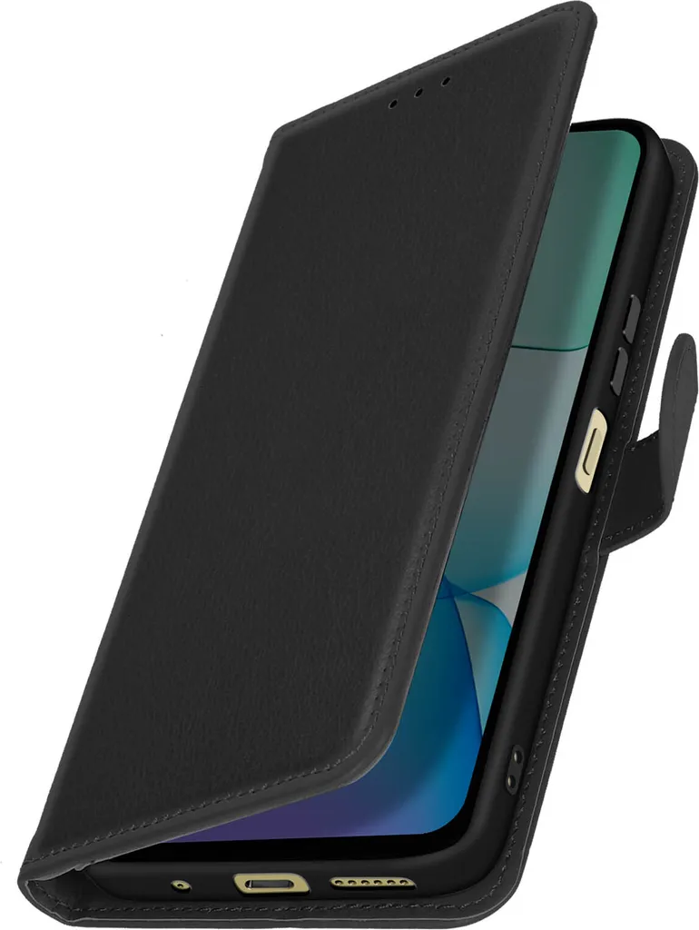 Custodia Libro Avizar Redmi 13 Nero: Porta Carte e Supporto Video