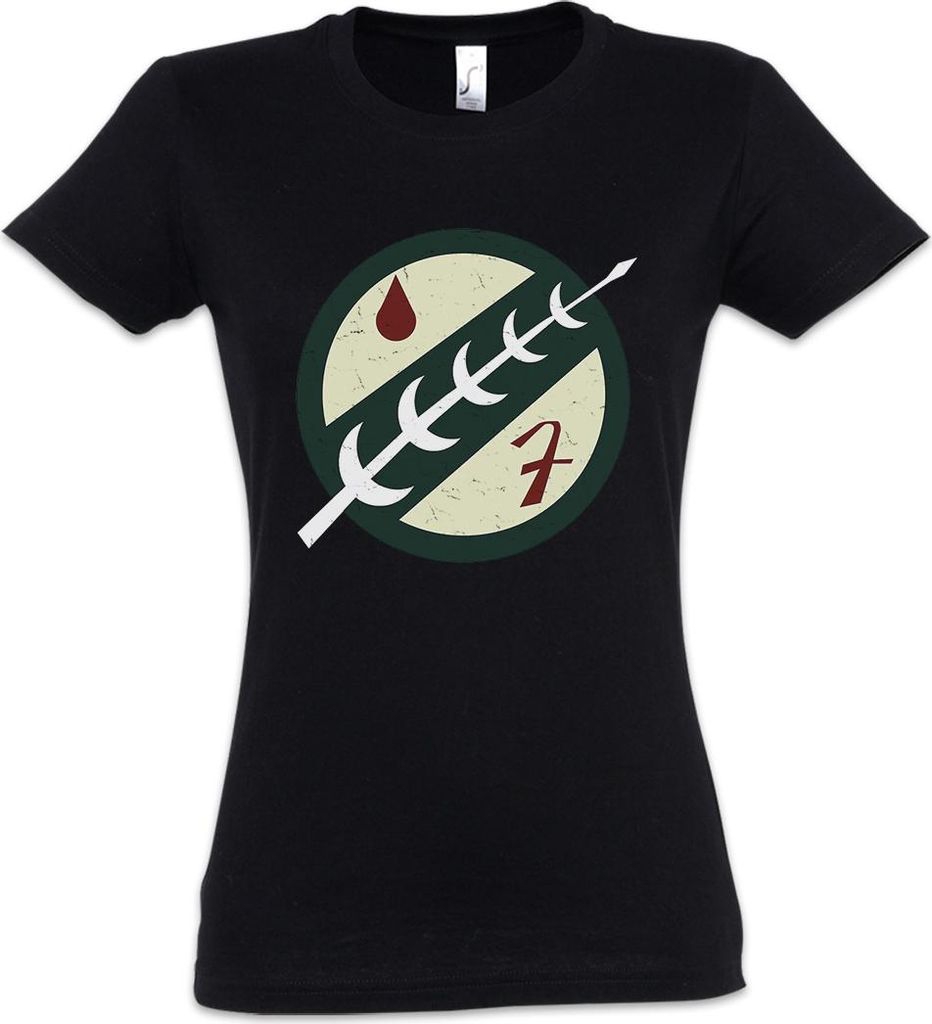Urban Backwoods Journeyman Protectors Logo, Damen T-Shirt, Farbe: Schwarz, Größe: XL