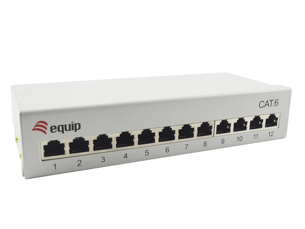 Equip Patch Panel 12 Porte Cat.6 - Infrastruttura Rete per Piccole Imprese