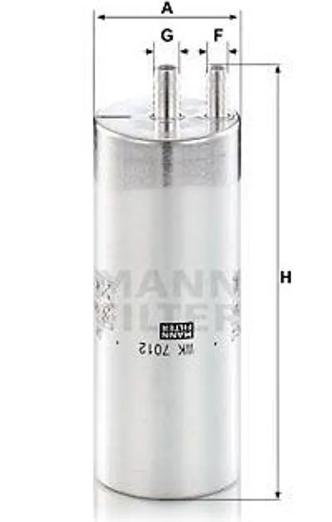Filtre WK 7012 MANN-FILTER : fini les impuretés sur Audi A8 et Panamera
