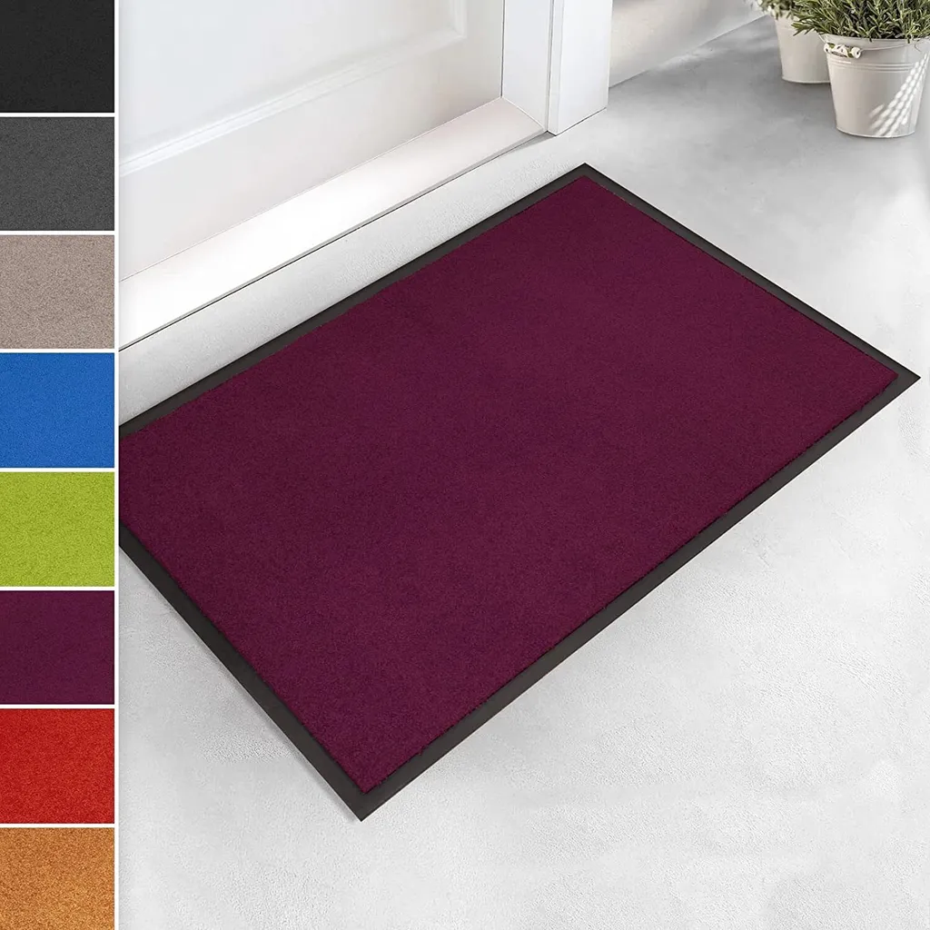 Zerbino Joy Aubergine 43x60 - Tappeto Tecnico Antipolvere ed Elegante