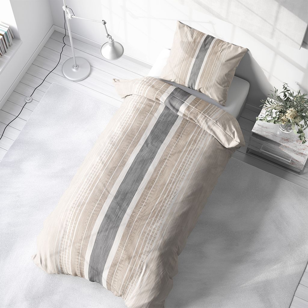 Bierbaum Bettwäsche Mako-Satin Dessin 6383 türkis 02 155x220 80x80 cm