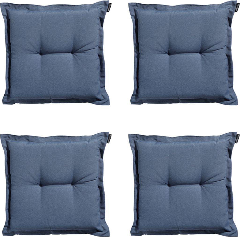 Madison - Sitzkissen Panama saphirblau - Ca. 50x50 cm - 4er-Set
