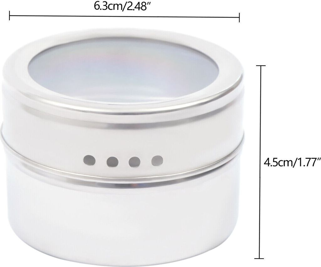 Magnetické krabičky na koření 9 kusů/sada nádob na koření z Obrázek produktu 9