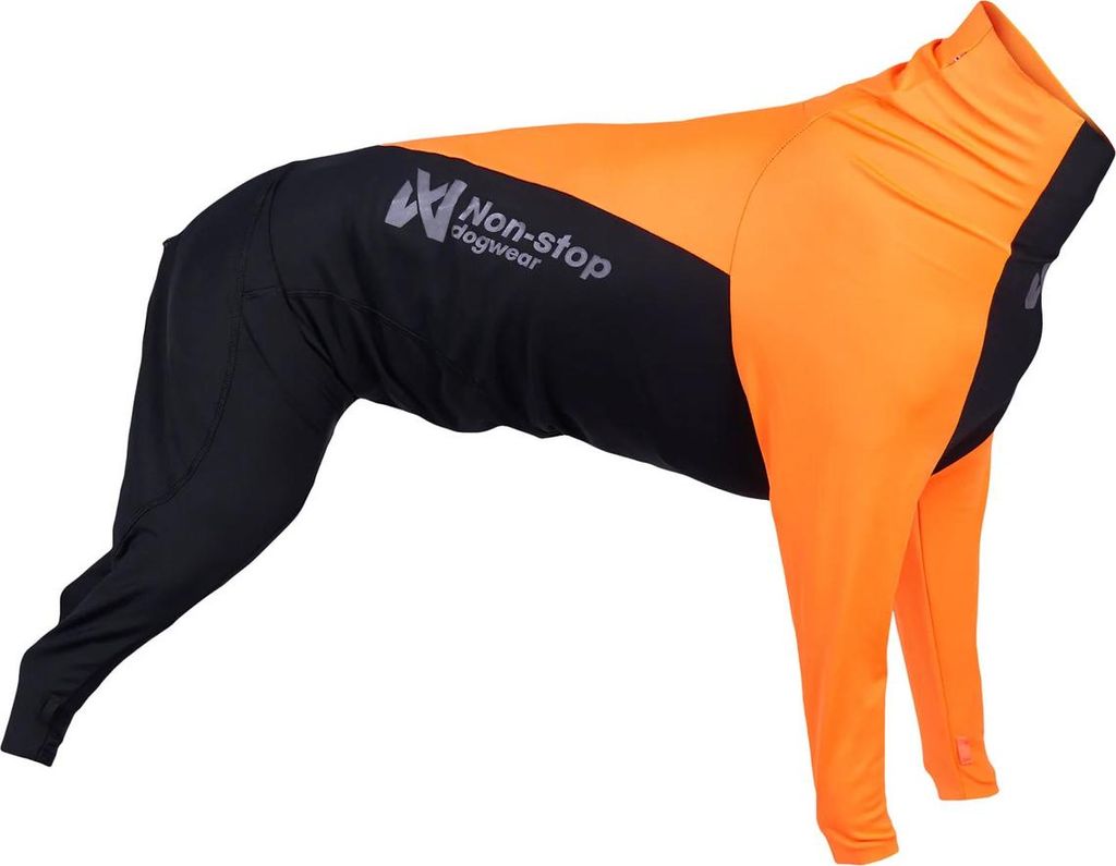 Non-stop dogwear Hundeanzug für Rüden Protector Suit M orange/schwarz, Größe: 70