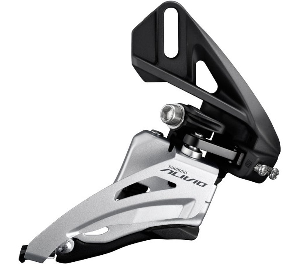 Shimano Umwerfer FD-M4020 2x9 SIDE SWING, 36 Z., Direktmontage hoch, grau