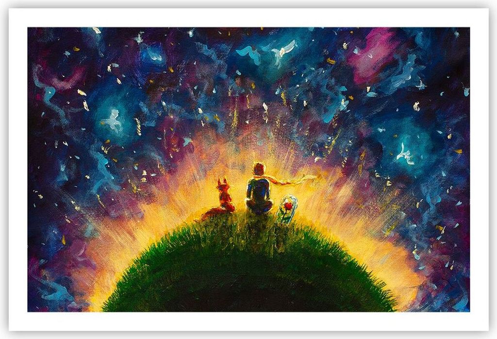 Poster - Poster ohne Rahmen - Mann Natur - 91,5x61 cm - Wand Bild - Wanddeko - Wandbilder - Kunstposter - Wandposter - Bilder - Kunstdruck - Wandde...