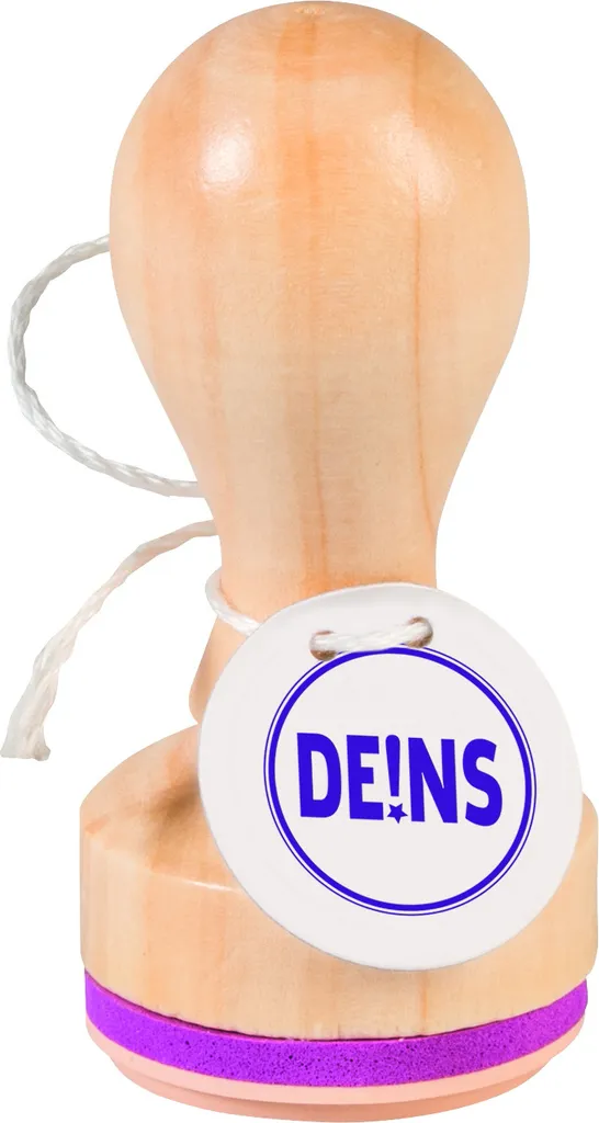 Tampon en bois décoratif Heyda Deins pour loisirs créatifs et DIY