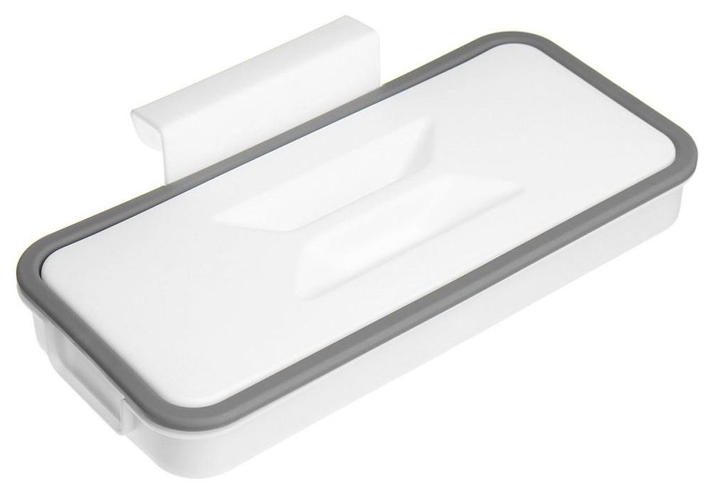 Hängender Müllbeutelhalter für Schranktür, Schublade, Müllbeutel & Geschirrtücher, 24,5x11,5x5,5 cm