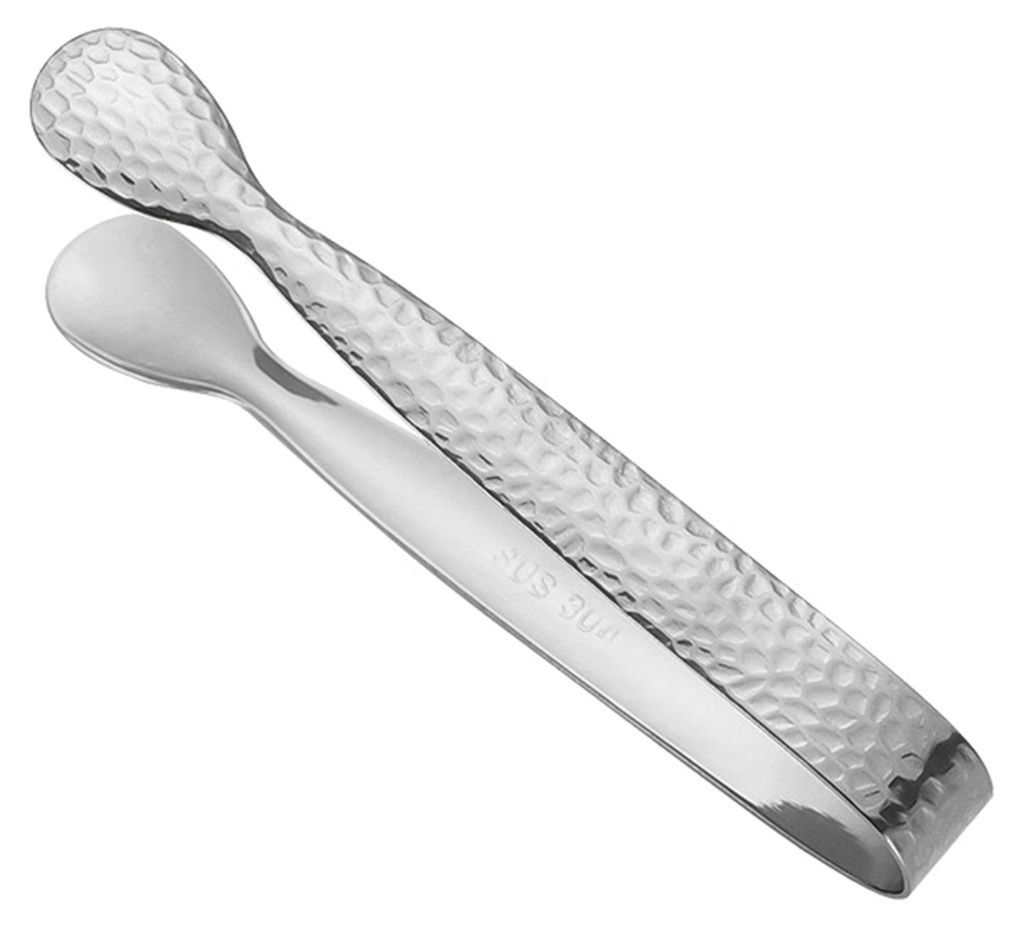 Mini-Eiswürfelzange aus Edelstahl 304, lebensmittelecht, kompakter Eiswürfelclip, rutschfester Griff, ideal für Kaffee, Zuckerwürfel, Bar, Hot ...