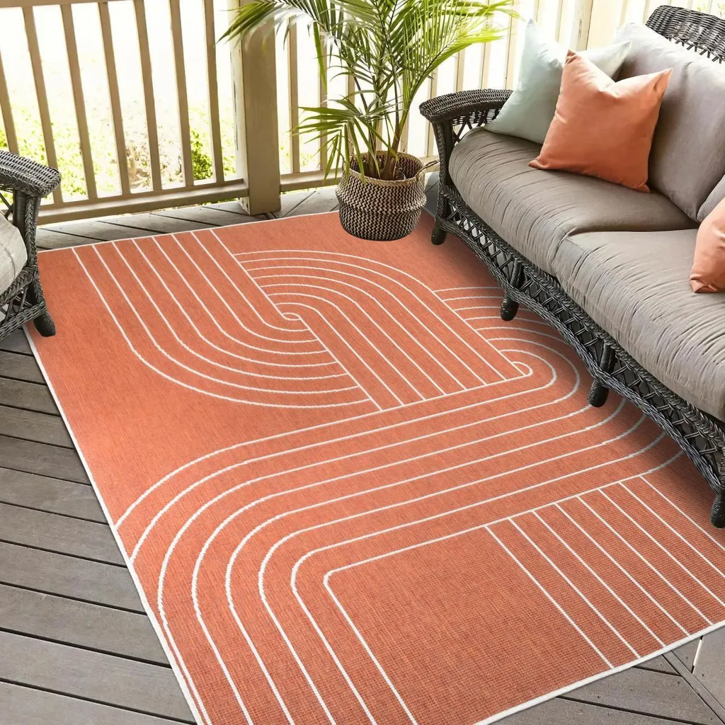 Tapis de jardin réversible double face EX1 COG pour terrasse et balcon