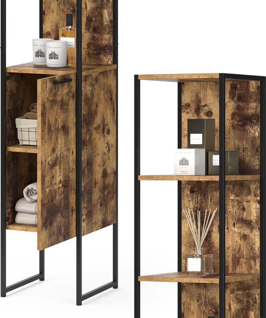 Vicco Szafka łazienkowa Fyrk, 33 x 185 cm, Rustykalny Zdjęcie produktu 6