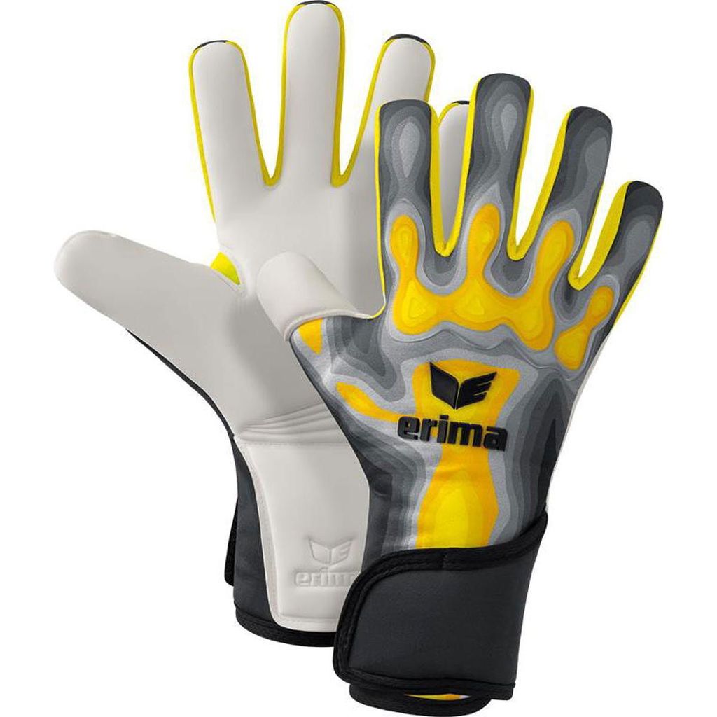Erima Flex-Ray Pro Torwarthandschuhe - Grau / Gelb  | Produktbild 