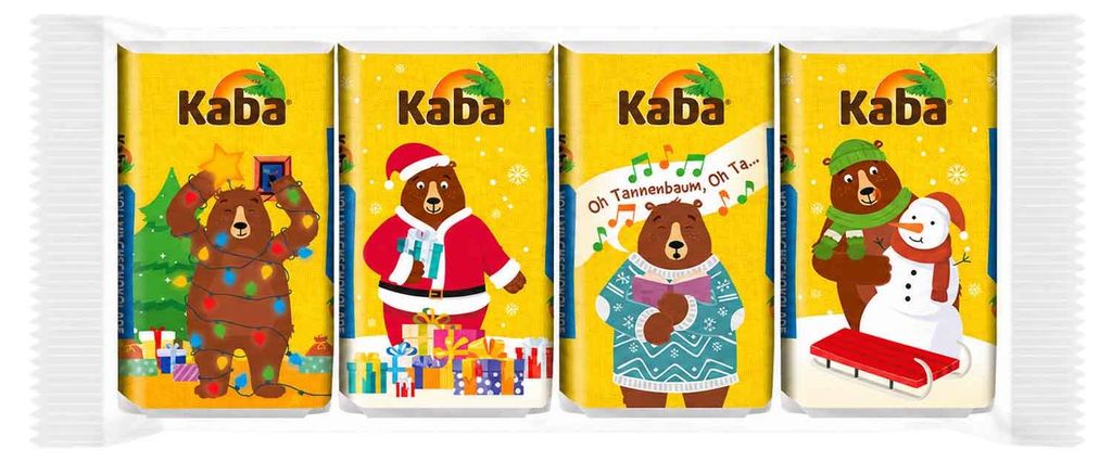 Kaba Mini Weihnachtstafeln 4x15g Produktbild 
