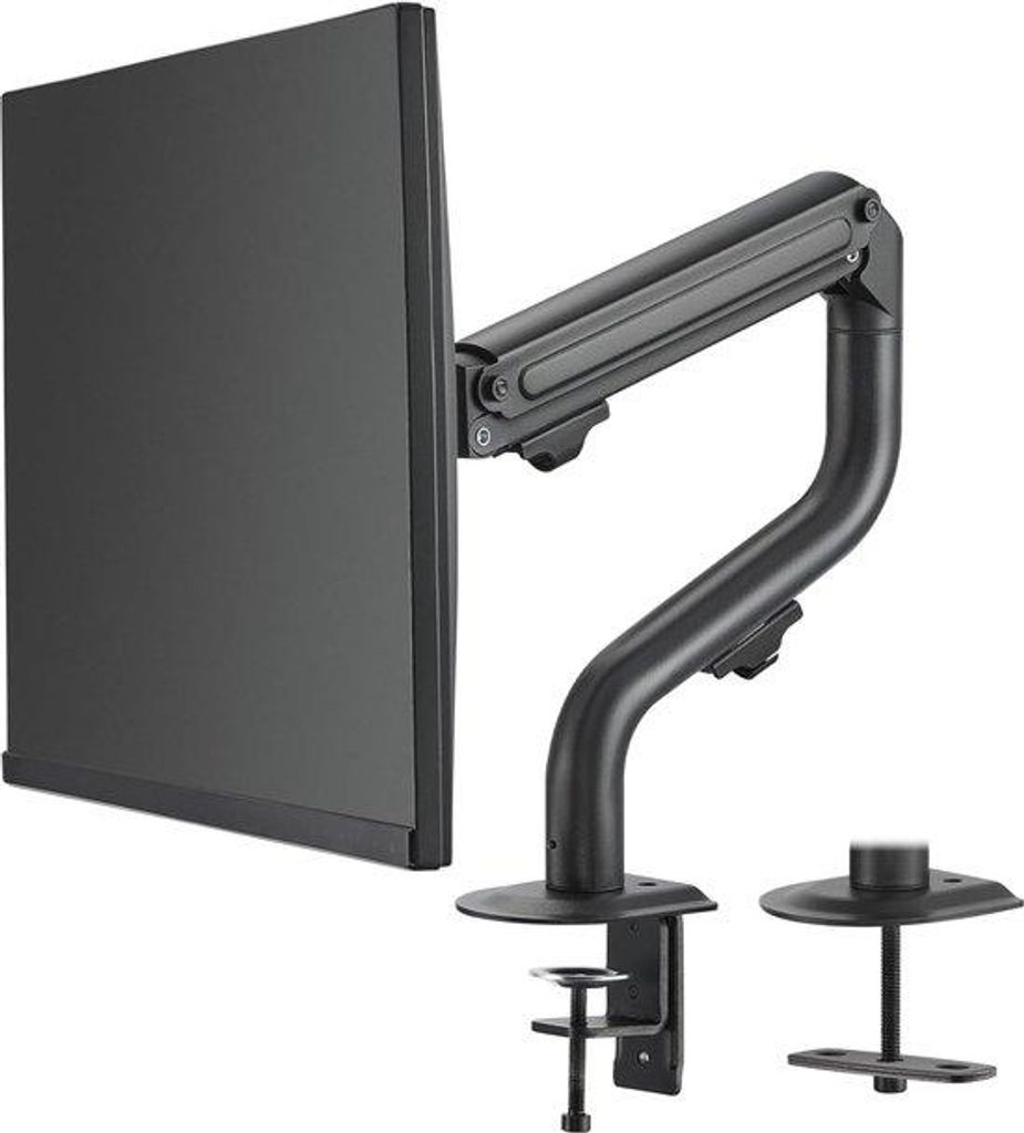 Monitorhalter für Bildschirm - Ergonomisches Design - Raumbewahrend - Optimaler Sitzkomfort - 17 bis 32 Zoll