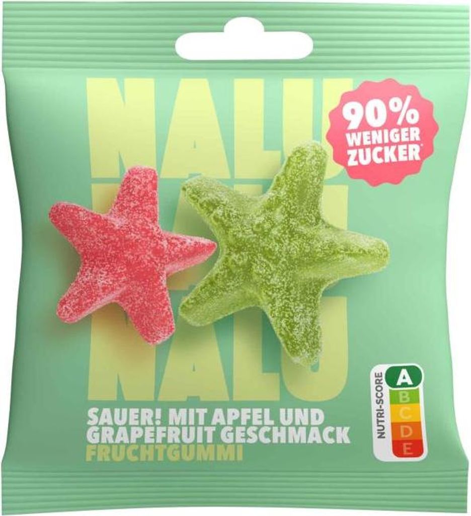 NALU Sauer Apfel & Grapefruit Seesterne 50g Produktbild 