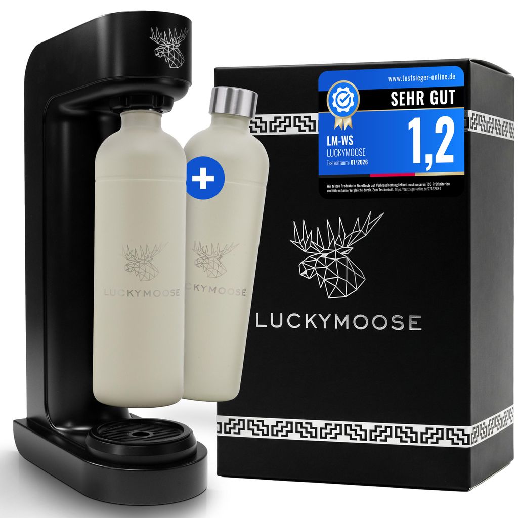 Luckymoose Infinity Wassersprudler mit 2x 1,25L Produktbild 