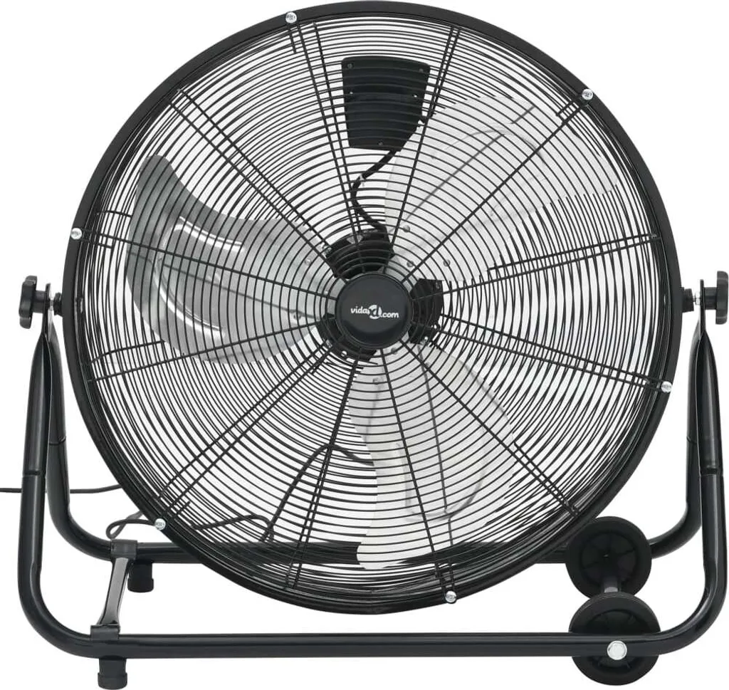 Ventilateur industriel 172,5 W vidaXL noir - Grand format 60 cm en acier