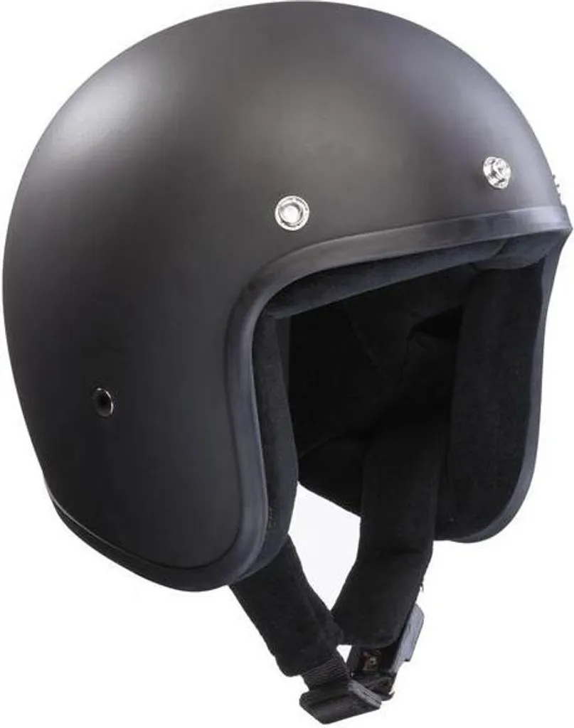 Casque Jet Bandit Noir Mat Taille L 59-60 cm - Design Slim et Compact