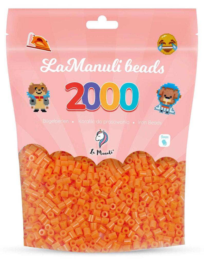 La Manuli Koraliki do prasowania pomarańczowe 2000 szt. Zdjęcie produktu 