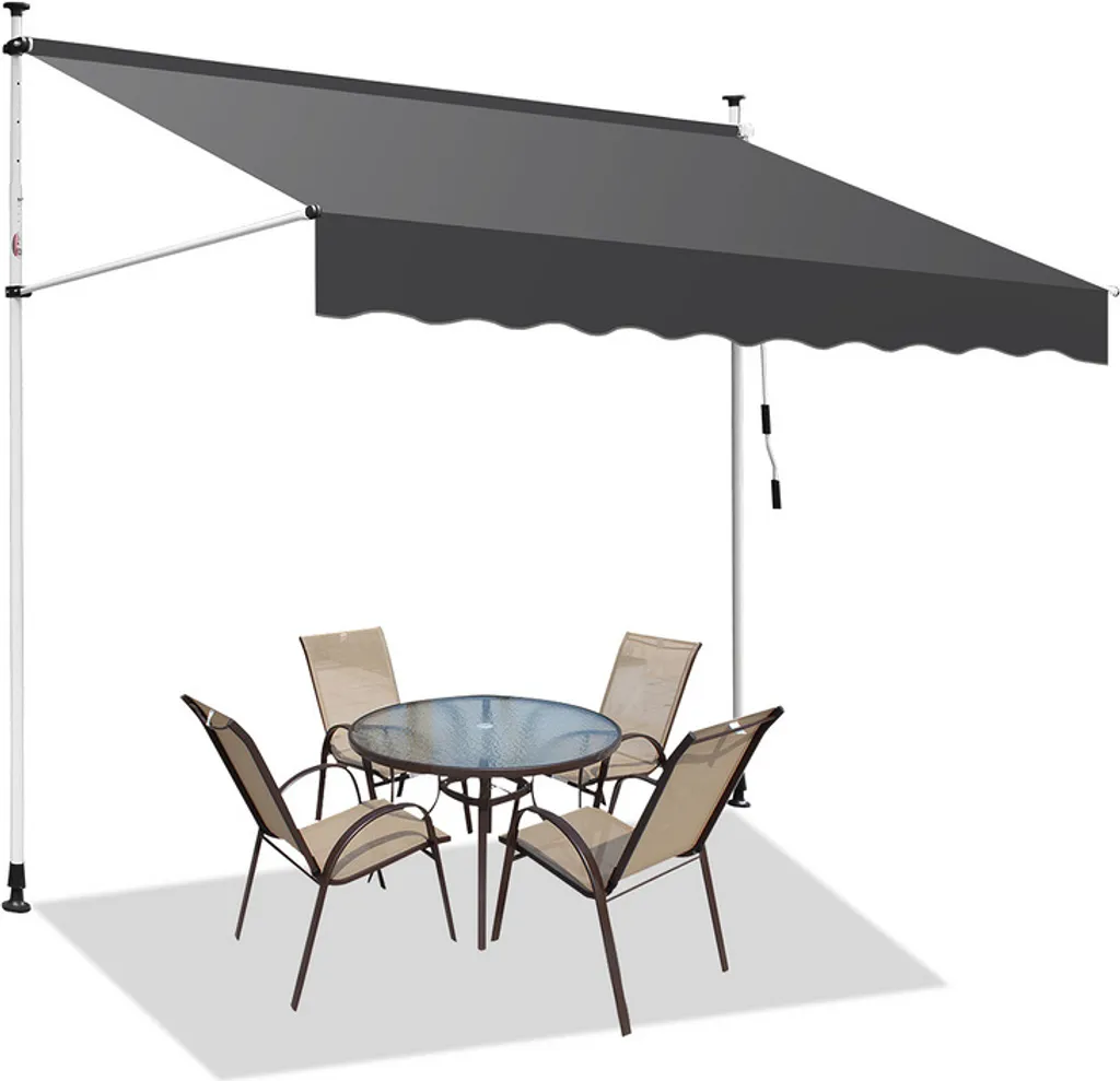 Tenda Balcone 200x120cm | Installazione Fai-da-Te Senza Trapano