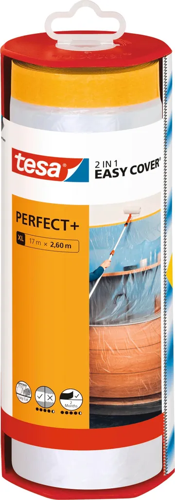 tesa Easy Cover Perfect+ Spender XL bâche de protection peintre 17mx2,60m