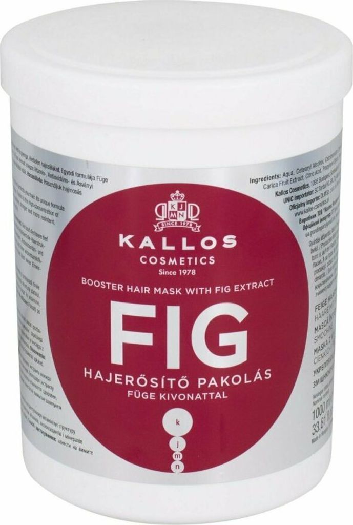 Kallos Maschera per capelli al fico 1000 ml Immagine del prodotto 