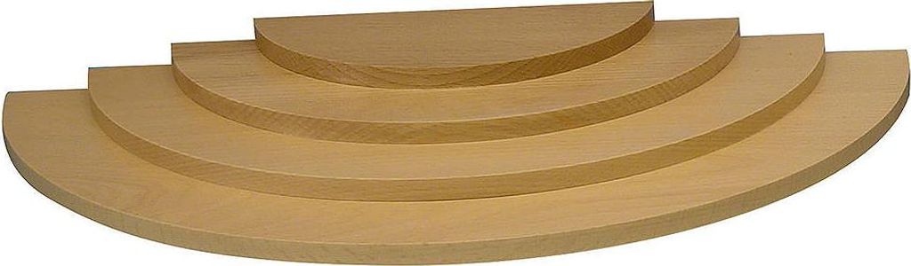 Wolke (4-stufig - natur - 43x20x4cm) von Kunstgewerbe Uhlig
