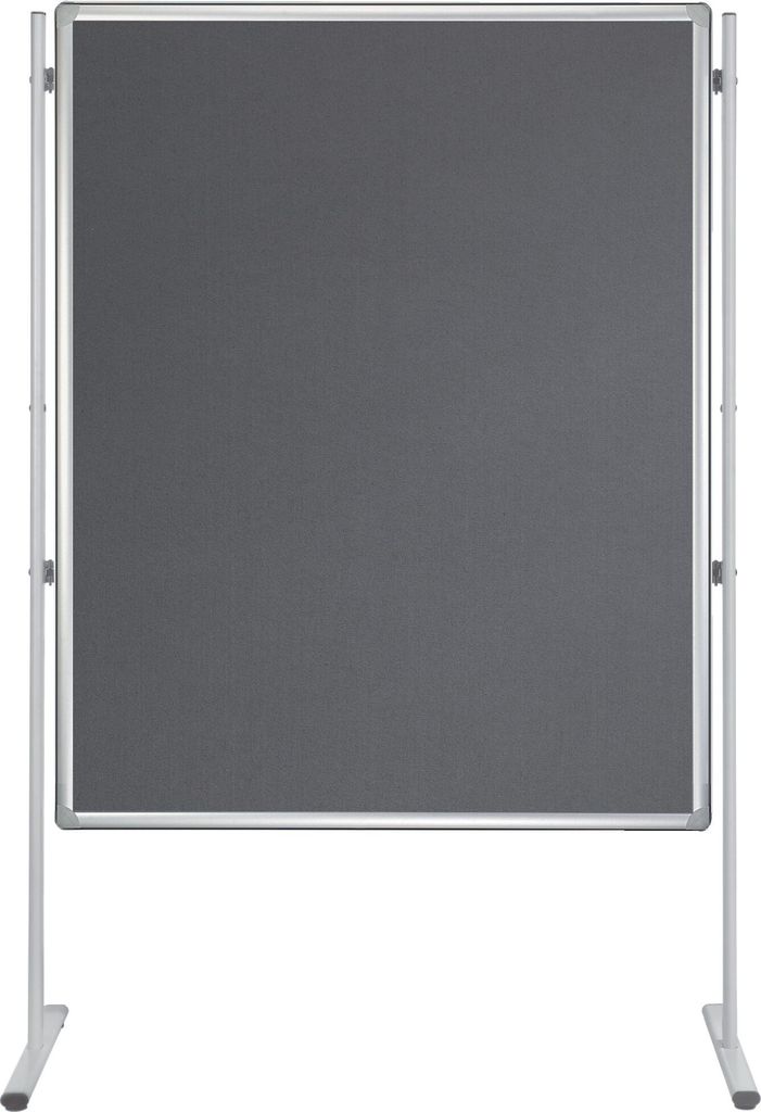 FRANKEN Textiltafel PRO (B)1.500 x (H)1.200 mm Filz grau Speditionsversand