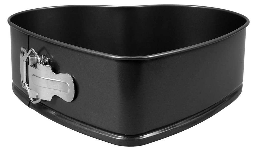 Herzförmige Antihaft-Kuchenform mit Schnappverschluss 24 cm aus Kohlenstoffstahl für gleichmäßiges Backen und vielseitige Verwendung