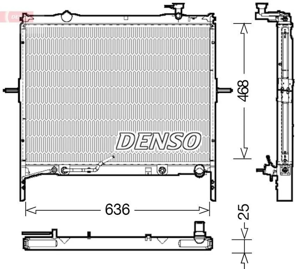 Radiateur de remplacement pour Kia Sorento I JC - DENSO DRM43002 OE
