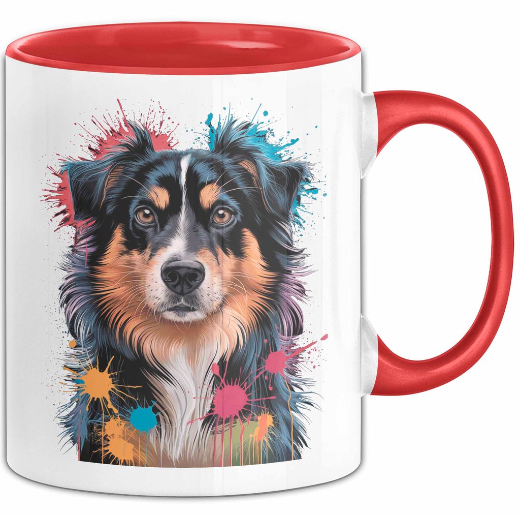 Appenzeller Sennenhund Hund Tasse Geschenk Lustige Geschenkidee Spruch (Rot)