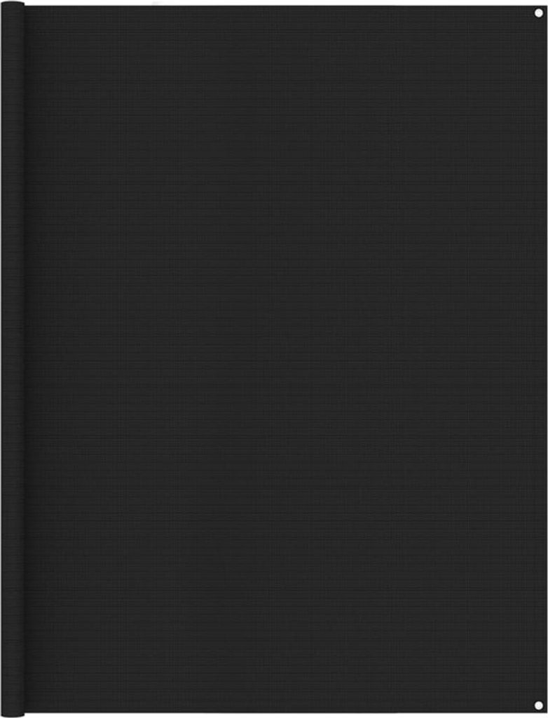 The Living Store Zeltteppich 250x450 cm Schwarz