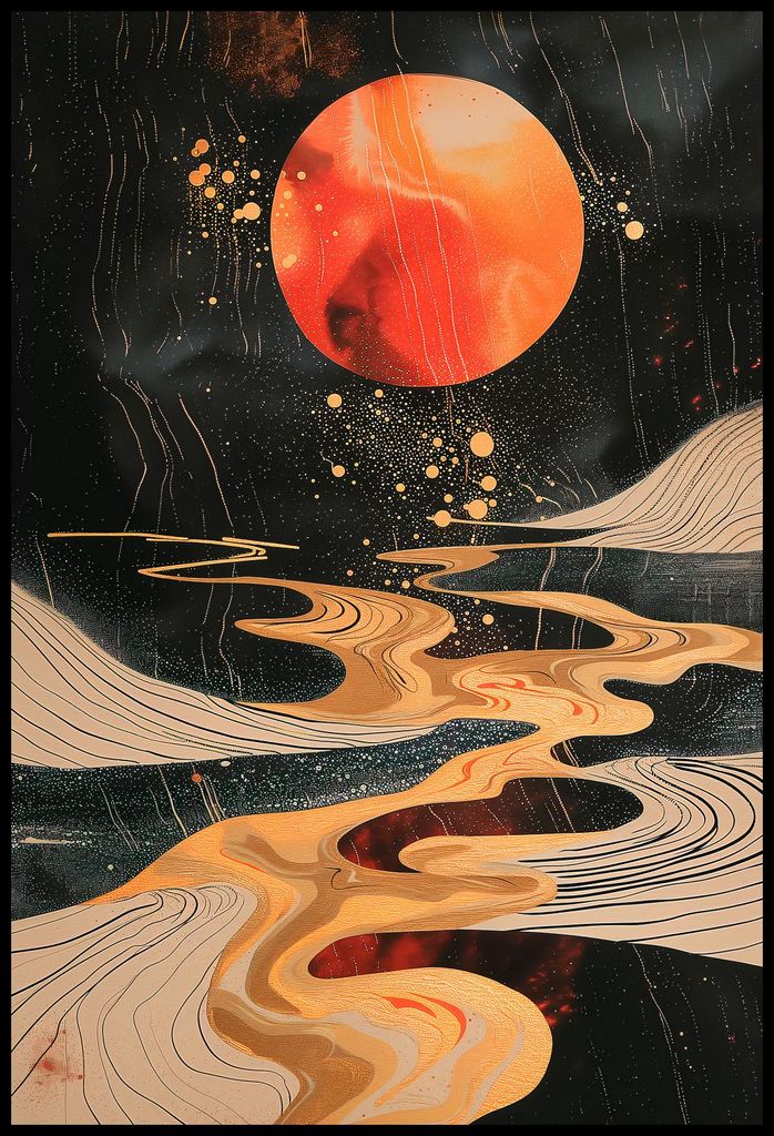 Plakat 67,5x100cm Planetarischer Tanz