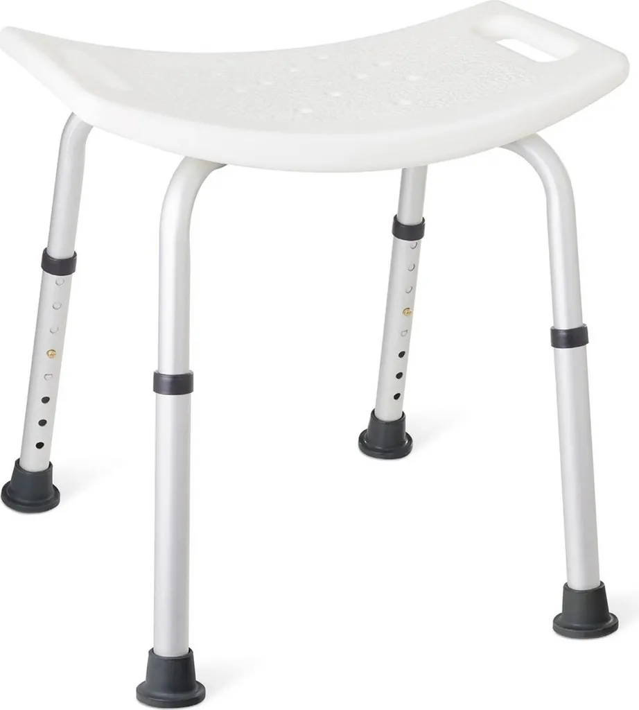 Tabouret de douche ergonomique pour seniors avec assise large et stable