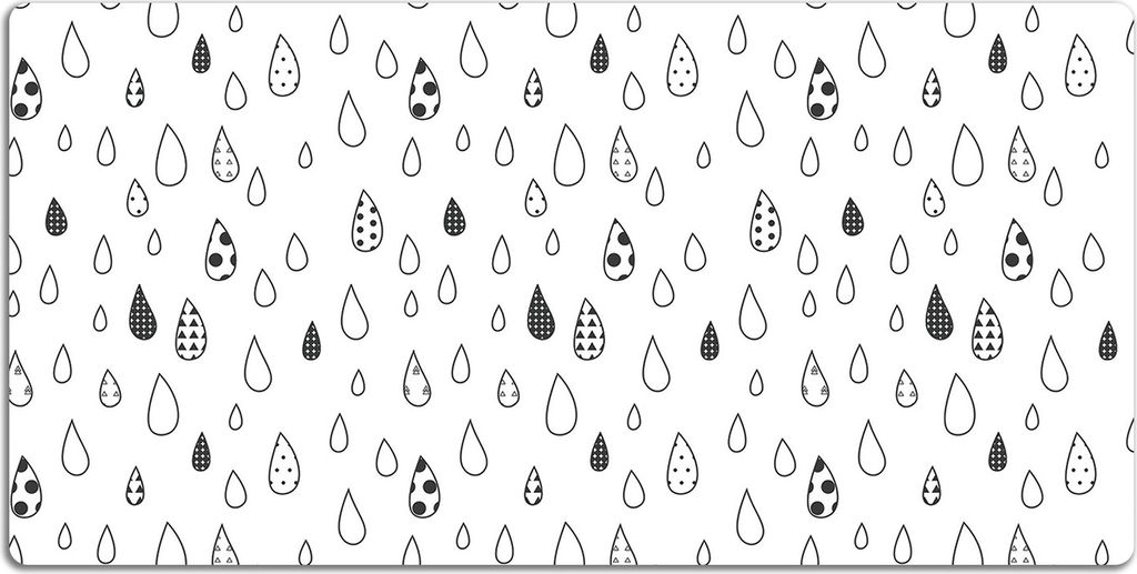 Schreibtischmatte Tischunterlage 100x50 cm Mauspad - Abstrakte Tropfen