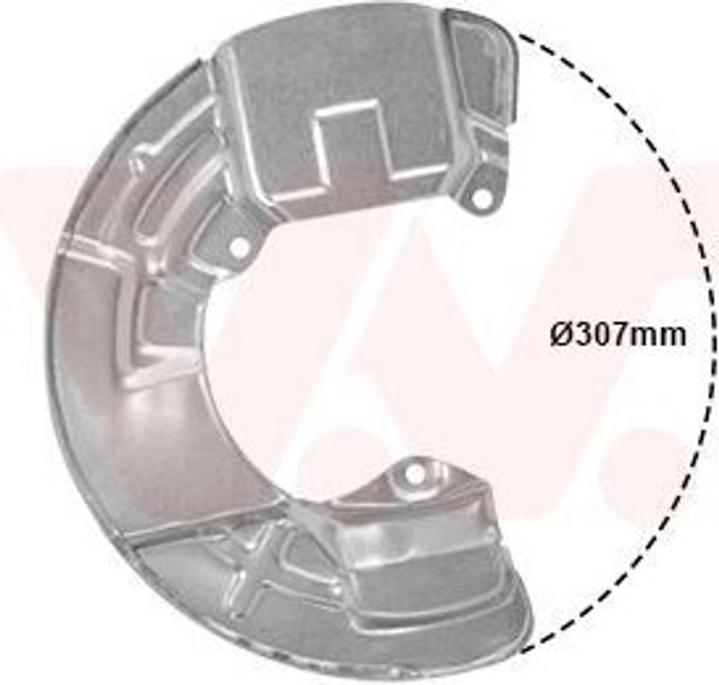 VAN WEZEL Spritzblech Bremsscheibe für VOLVO V70 II (285) Vorne Links 5920371 Ankerblech