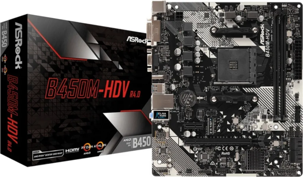 Asrock B450M-HDV R4.0 Motherboard AM4: Prezzo Imbattibile e Affidabilità