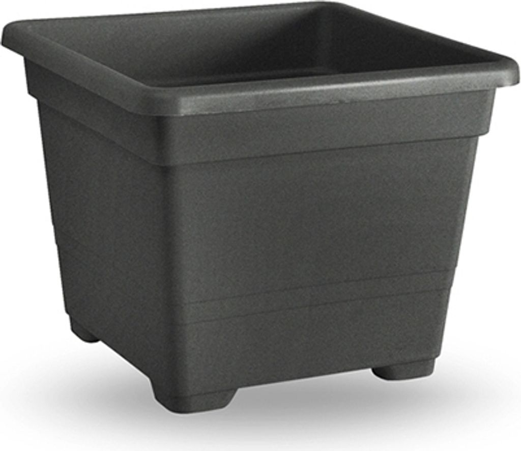 Blumentopf QUADRATO 22x22cm anthrazit