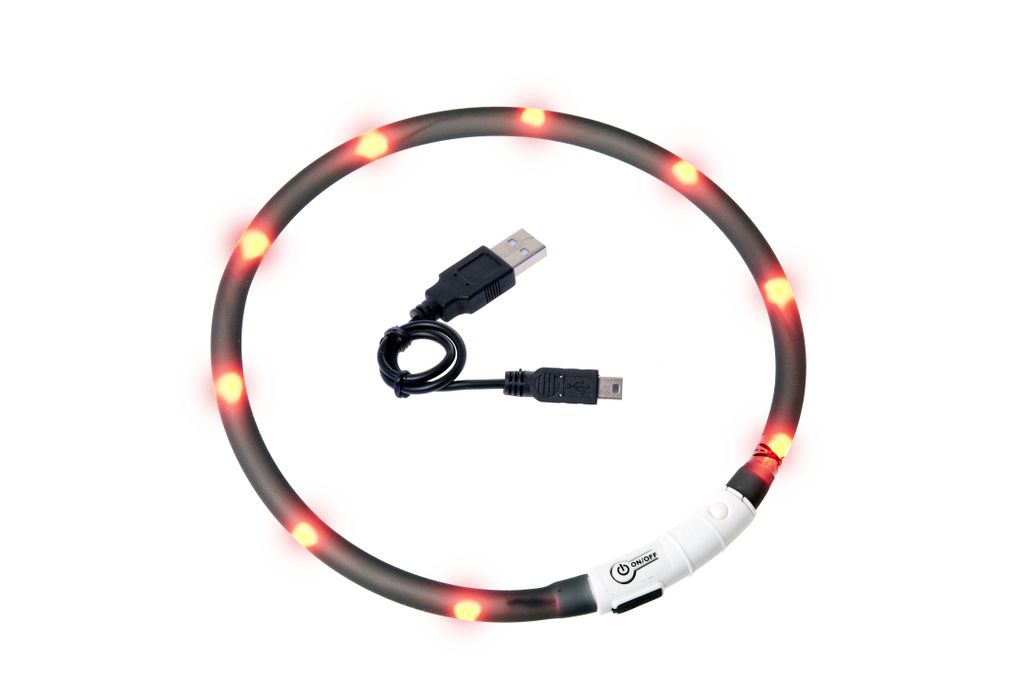 Karlie Visio Light LED Schlauchhalsband in div. Farben, Farbe:schwarz