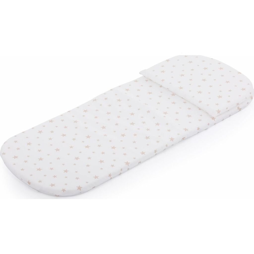 CHIPOLINO Kinderwagenmatratze Beige Sterne Produktbild 
