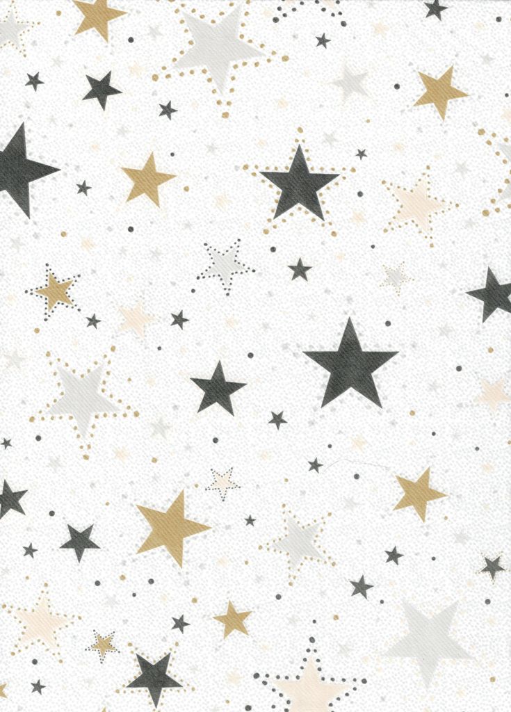 Tovagliette natalizie in carta arieggiata bianca con stelle Immagine del prodotto 