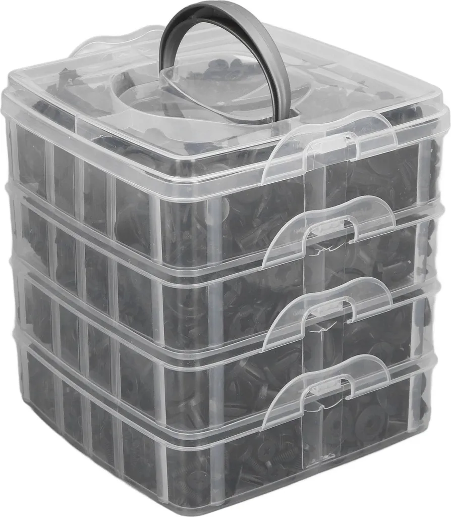Fixez vos pare-chocs desserrés avec 900 clips de fixation ABS multi-tailles - 4