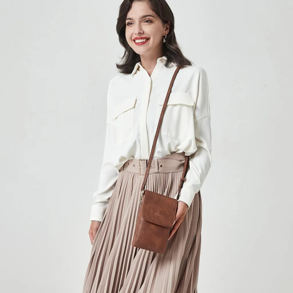 Borsa Porta Cellulare, Borsa a Tracolla Per Cellulare Da Donna, Borsa a Tracolla Impermeabile Con Cerniera E Tracolla, Borsa a Tracolla Resistente, Borsa a Tracolla Multifunzionale Per Cellulari Da Do