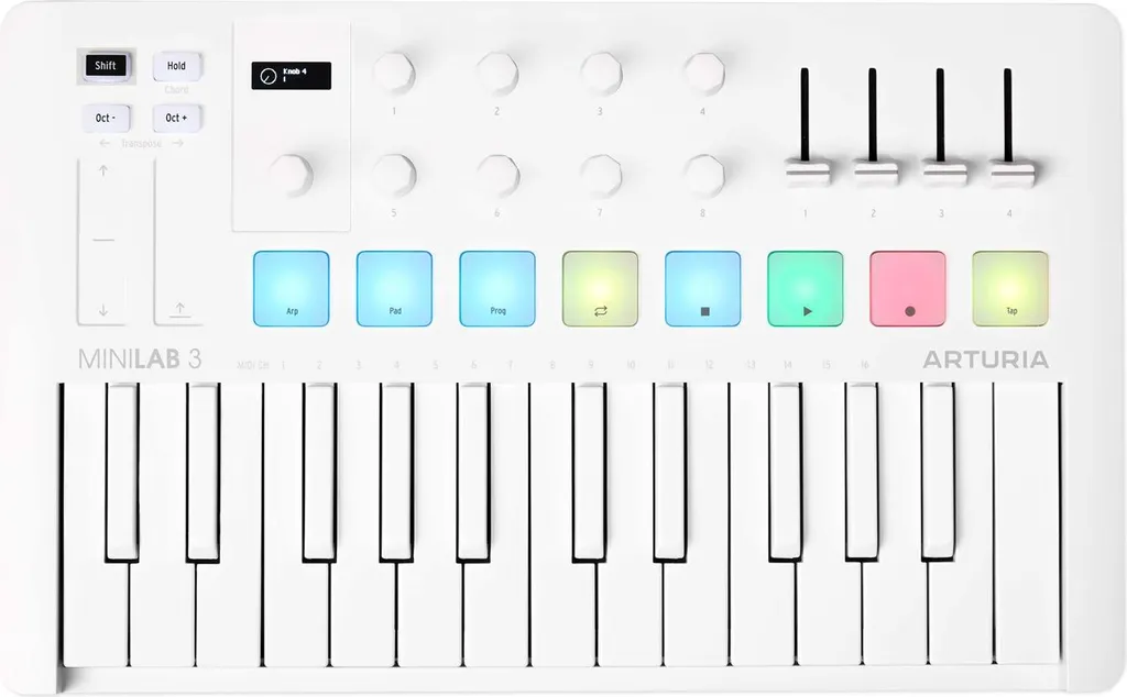 Clavier MIDI USB Arturia MiniLab 3 Blanc 25 Notes pour MAO et Studio - 7